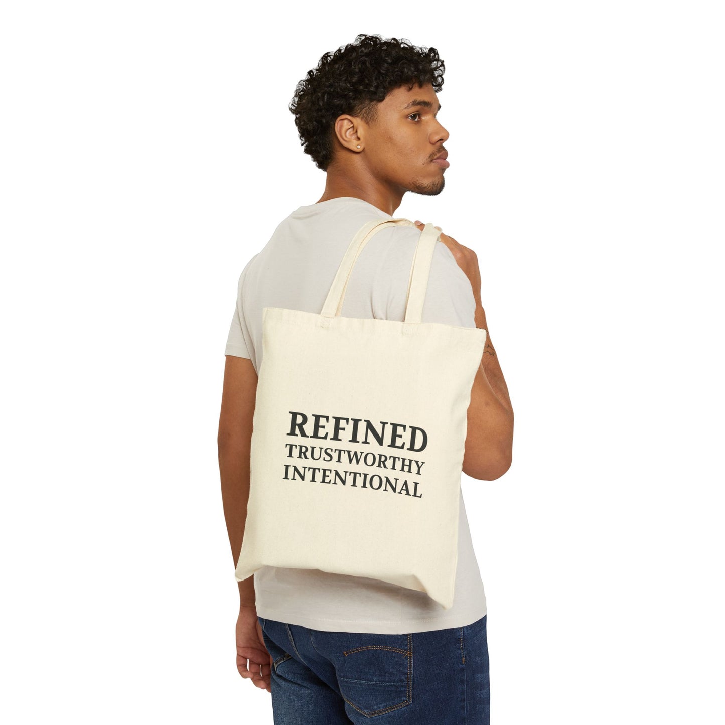 Refined Trustworthy Intentional Canvas Tote — Minimalist Cotton Shopping Bag