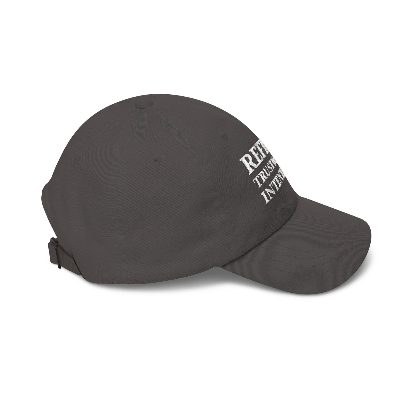Camo 'Refined Trustworthy Intentional' Dad Cap