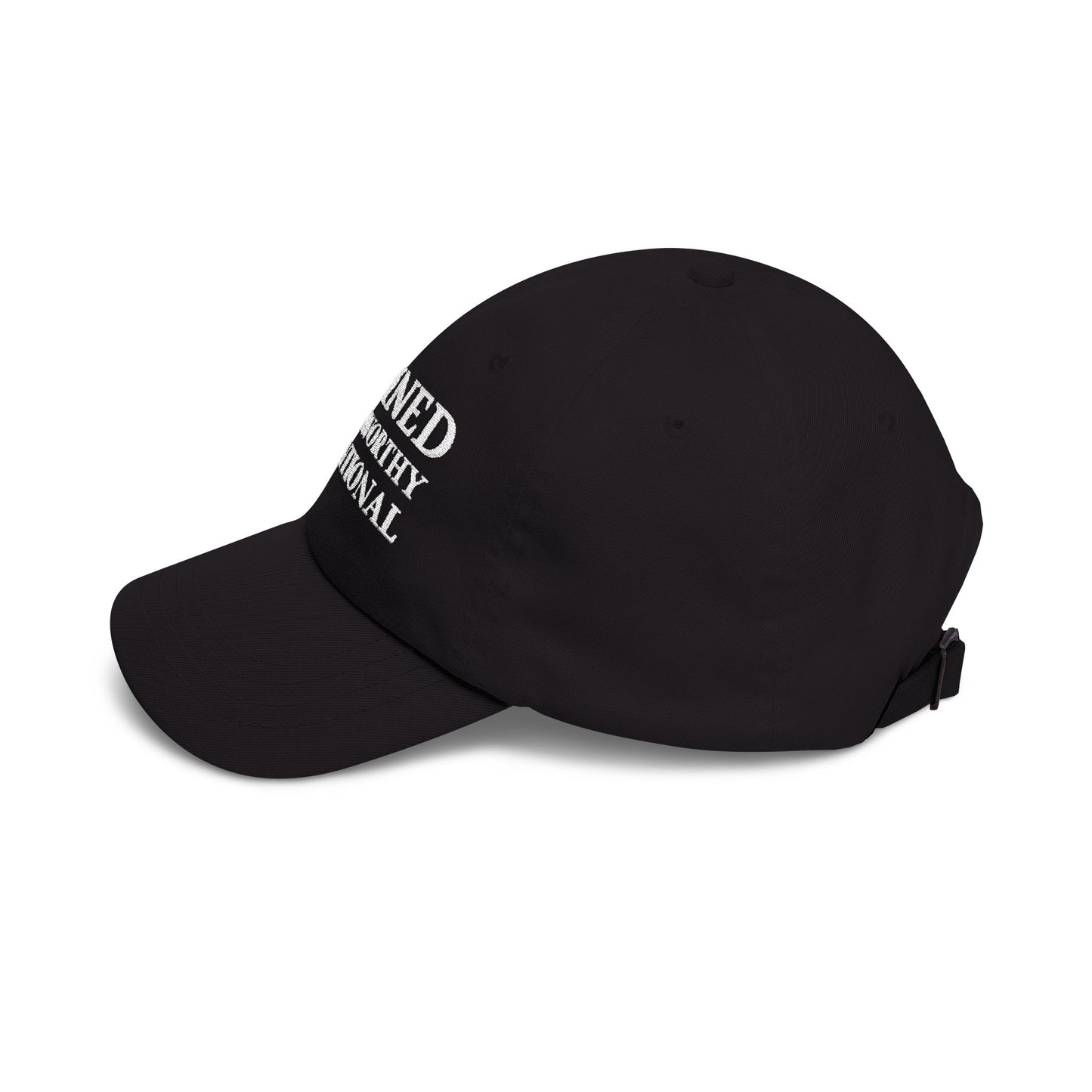 Camo 'Refined Trustworthy Intentional' Dad Cap