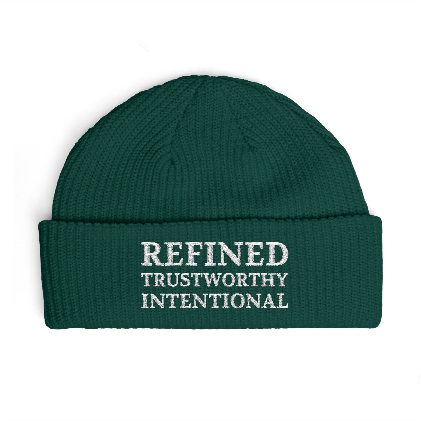 Refined • Trustworthy • Intentional Embroidered Cuff Beanie