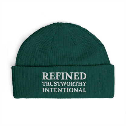 Refined • Trustworthy • Intentional Embroidered Cuff Beanie