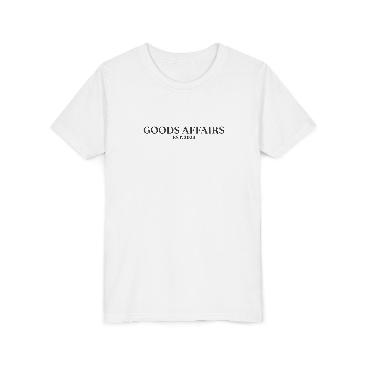 Kids Tee - 'Goods Affairs Est. 2024' Minimal T-Shirt