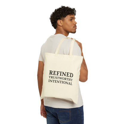 Refined Trustworthy Intentional Canvas Tote — Minimalist Cotton Shopping Bag