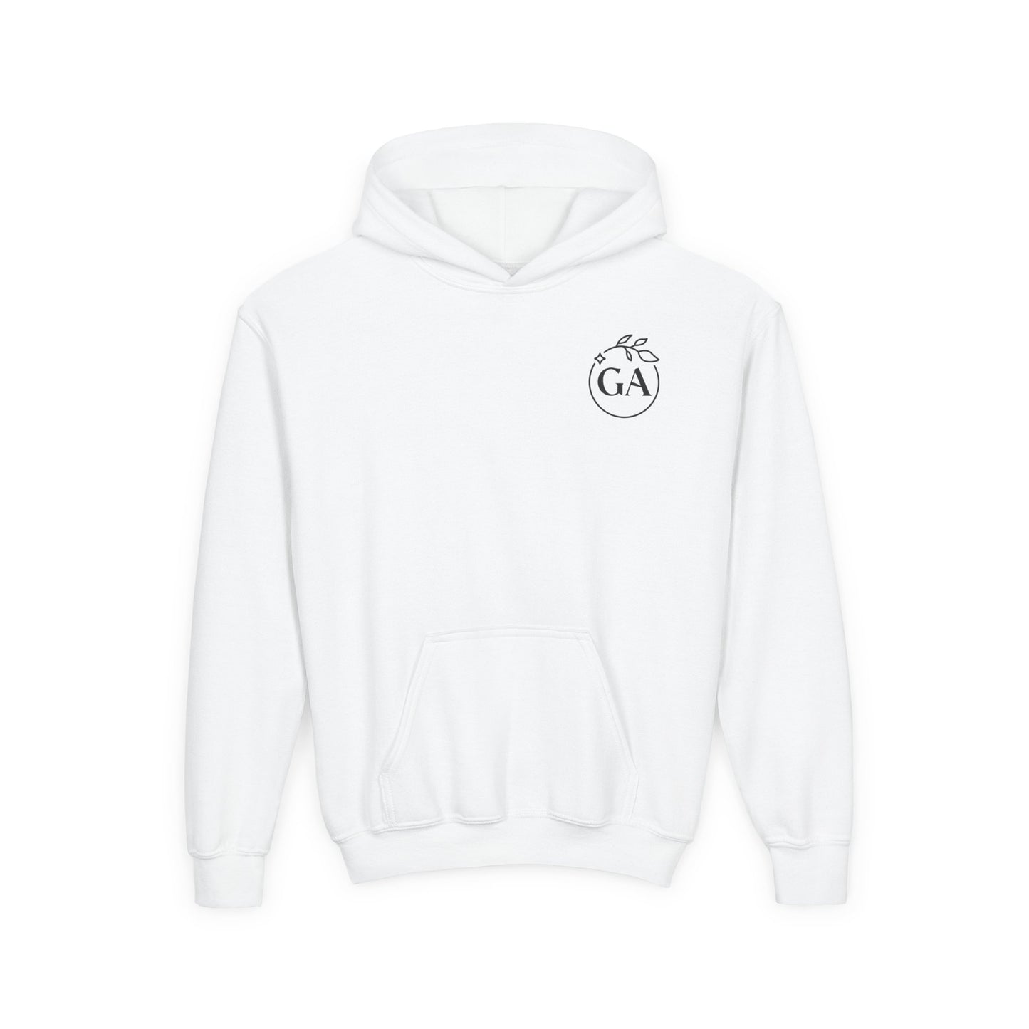 Kids Goods Affairs Floral Youth Hoodie — Minimal Line Art Pullover