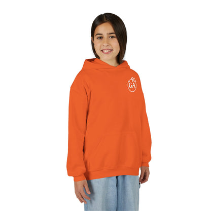 Kids Goods Affairs Floral Youth Hoodie — Minimal Line Art Pullover