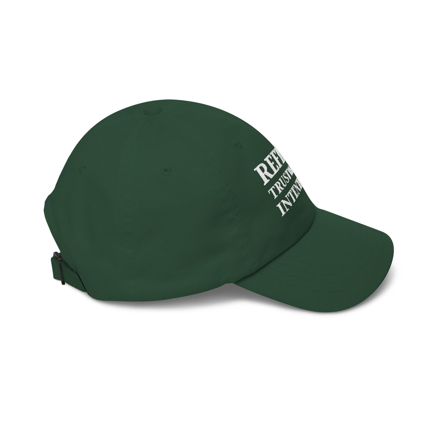 Camo 'Refined Trustworthy Intentional' Dad Cap