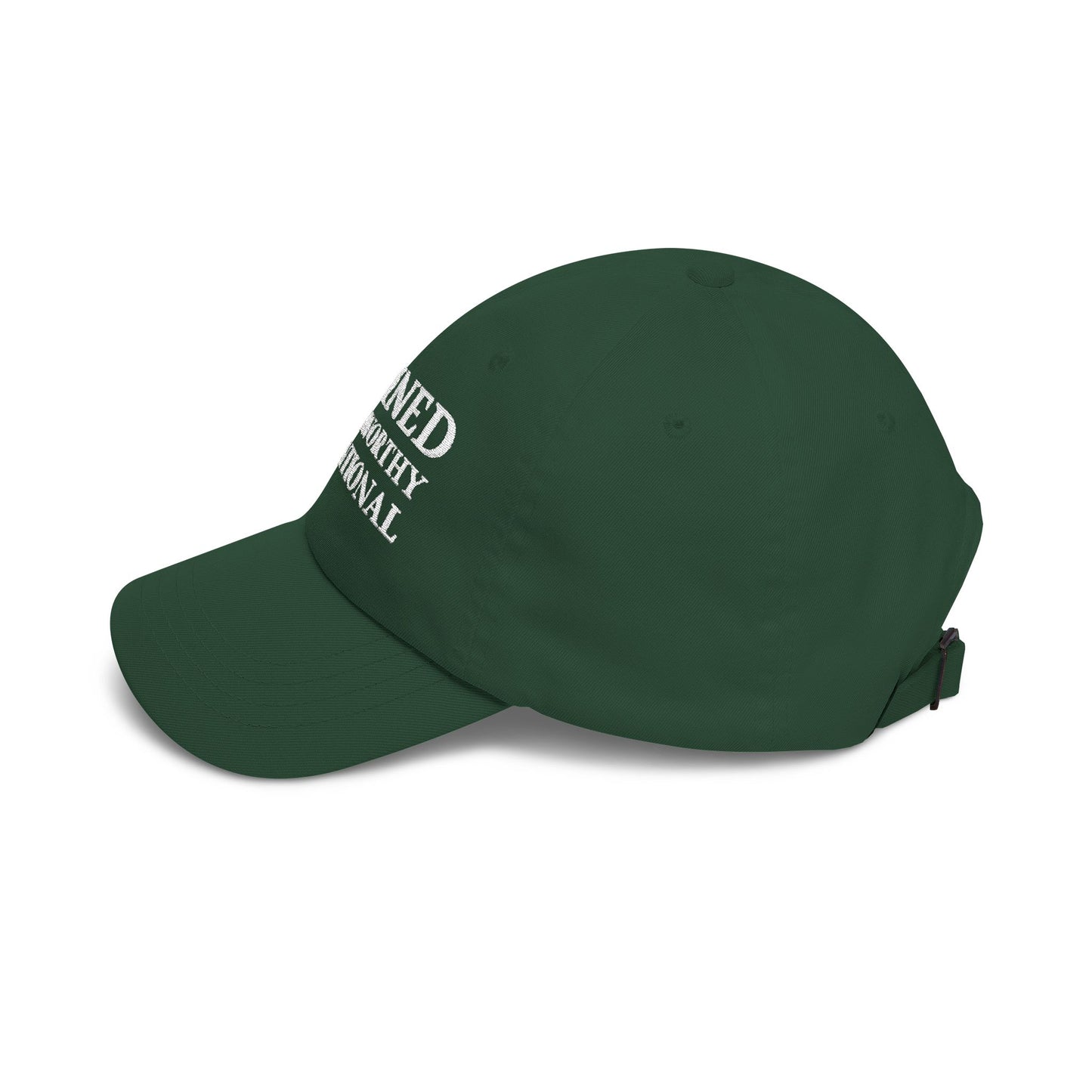 Camo 'Refined Trustworthy Intentional' Dad Cap
