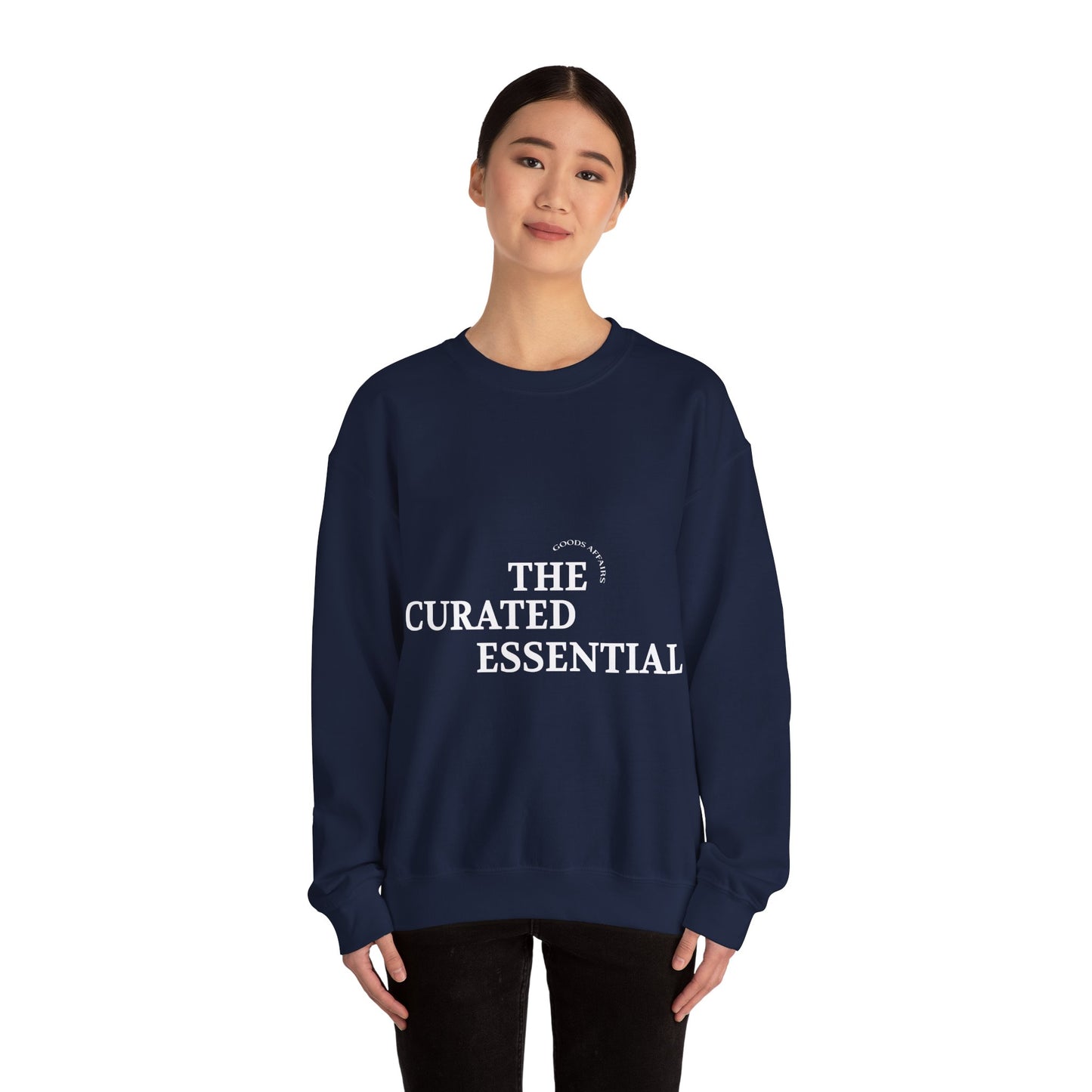 Crewneck Sweatshirt – "The Curated Essential" Minimal Graphic