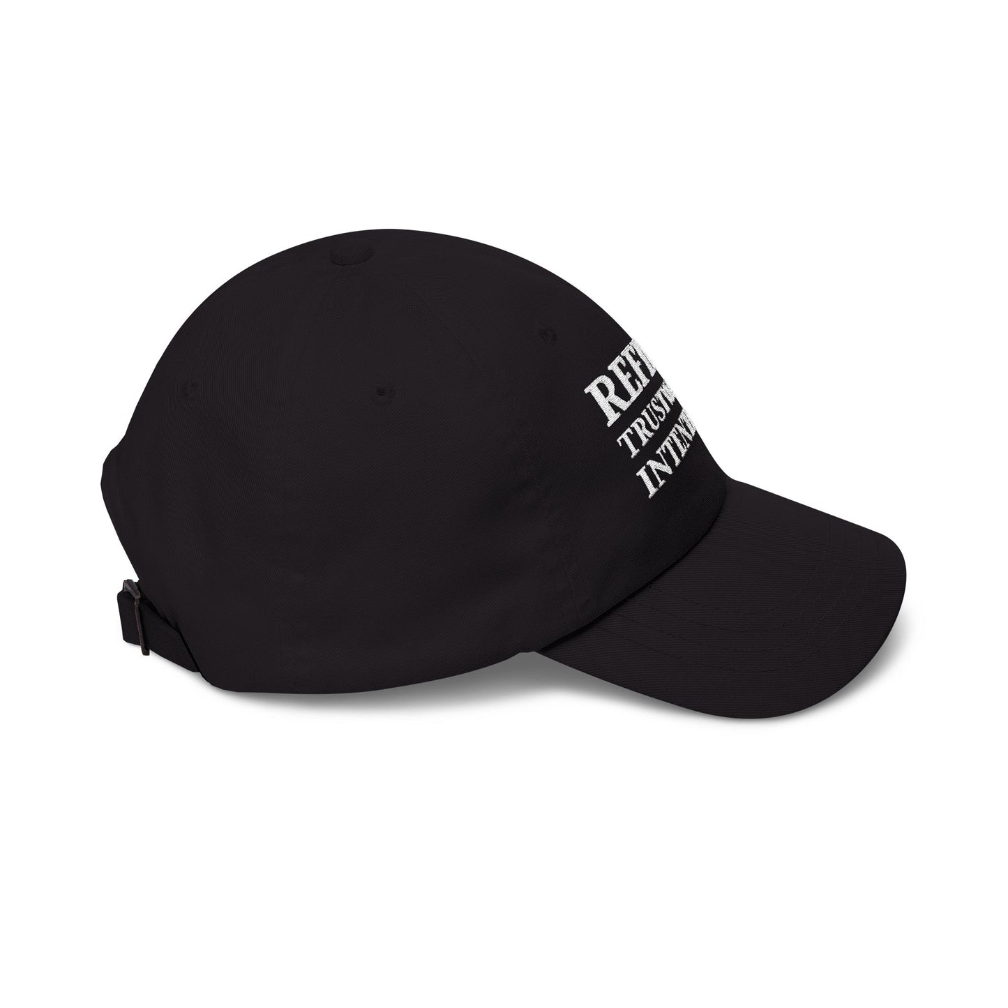 Camo 'Refined Trustworthy Intentional' Dad Cap