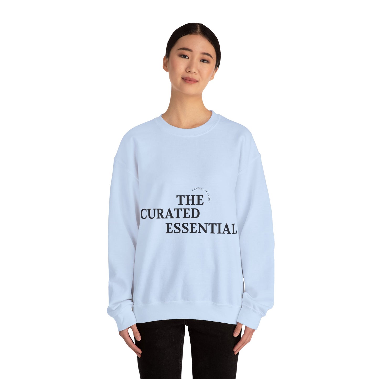 Crewneck Sweatshirt – "The Curated Essential" Minimal Graphic
