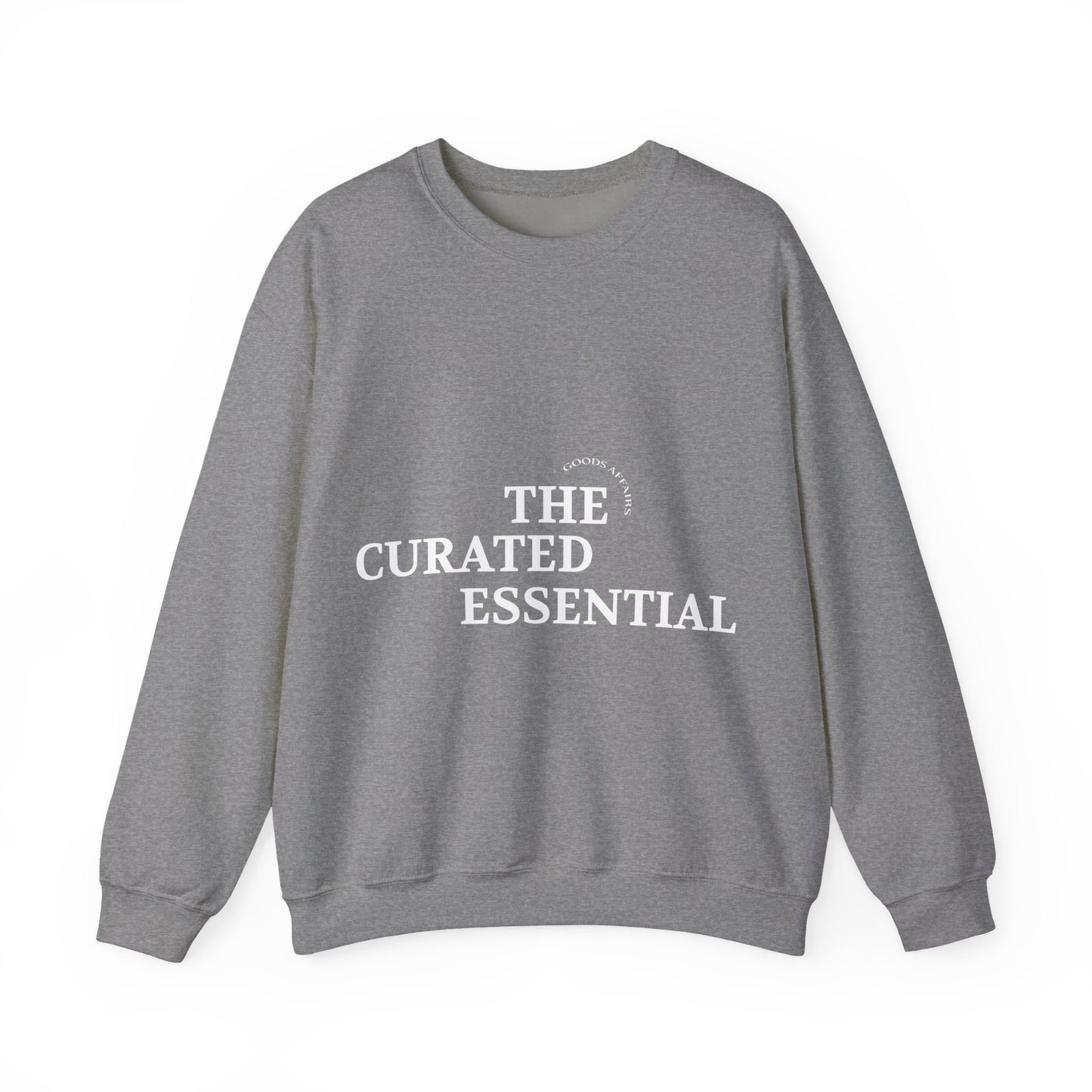 Crewneck Sweatshirt – "The Curated Essential" Minimal Graphic