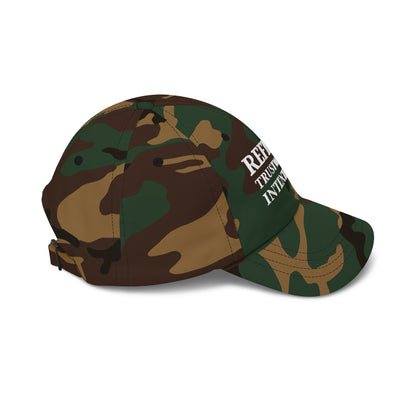 Camo 'Refined Trustworthy Intentional' Dad Cap