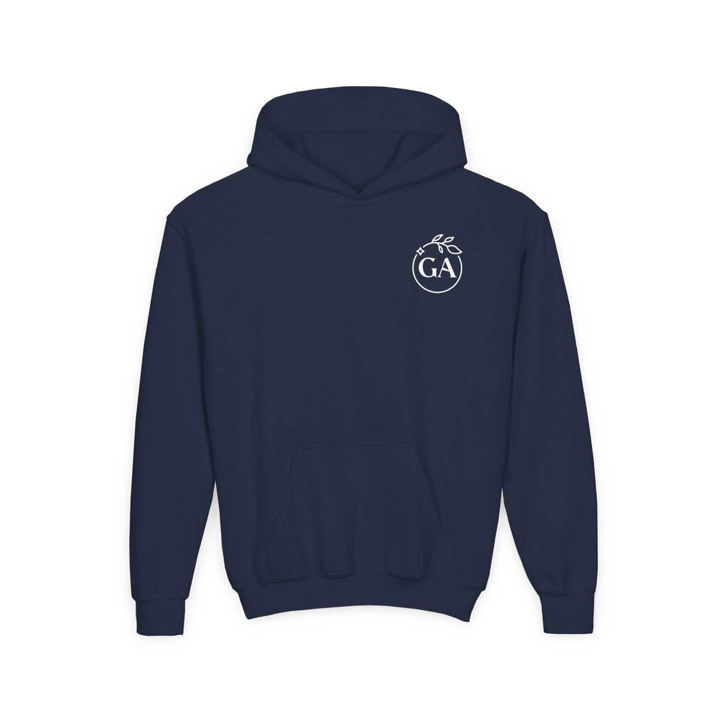 Kids Goods Affairs Floral Youth Hoodie — Minimal Line Art Pullover