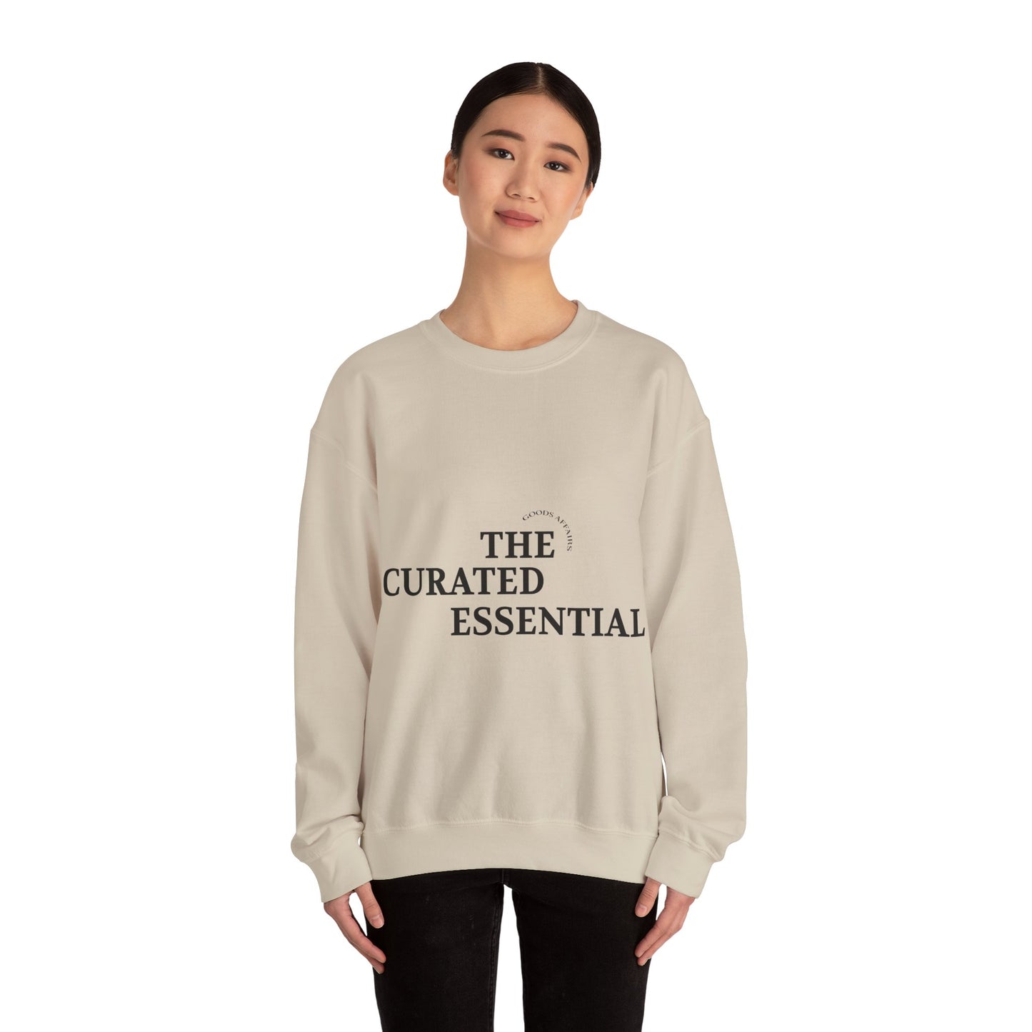 Crewneck Sweatshirt – "The Curated Essential" Minimal Graphic