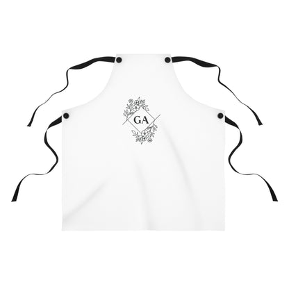 Monogram Floral Apron - Personalized GA Kitchen Apron