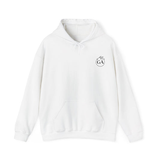 Floral Goods Affairs Hoodie — Minimal Line Art Flower Pullover