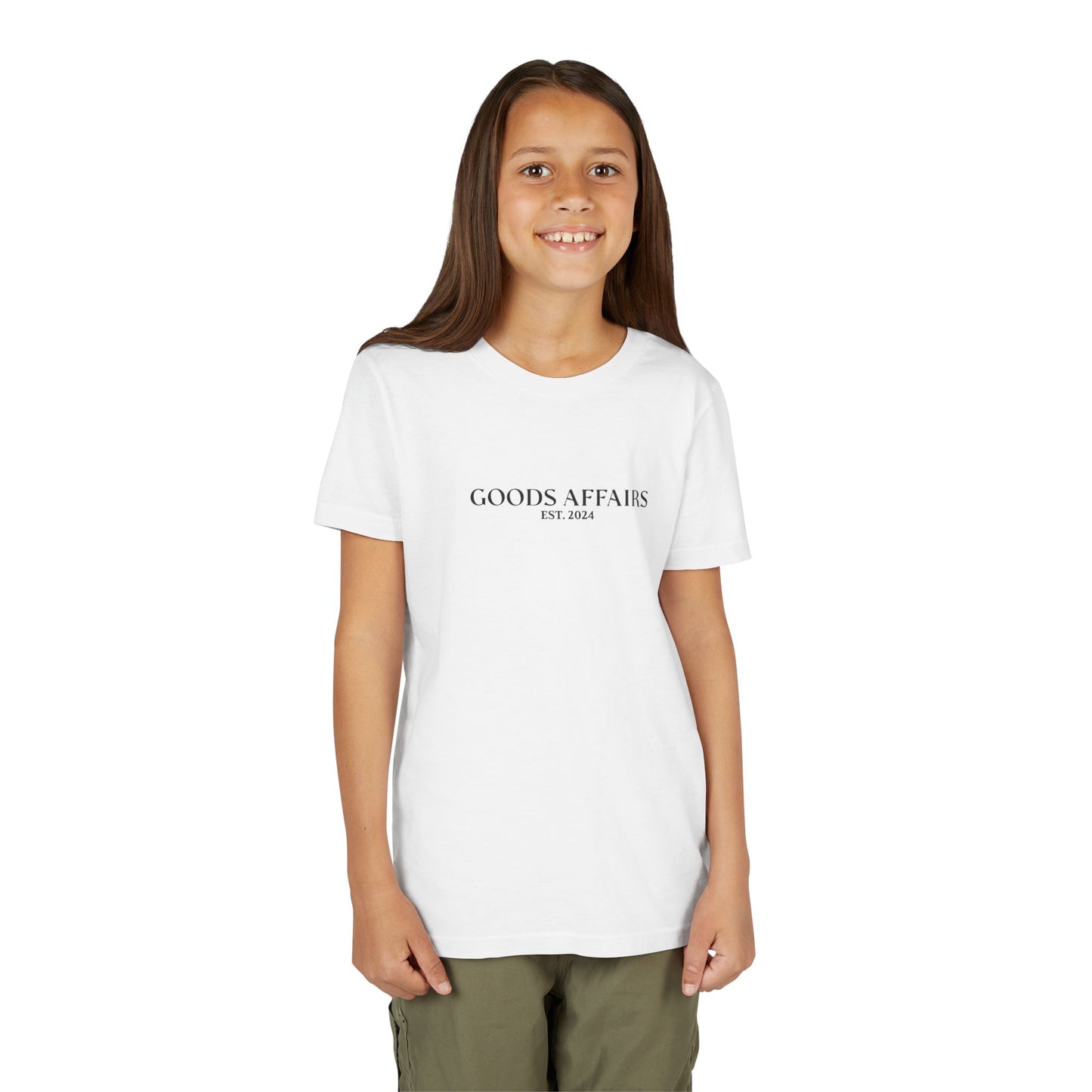 Kids Tee - 'Goods Affairs Est. 2024' Minimal T-Shirt