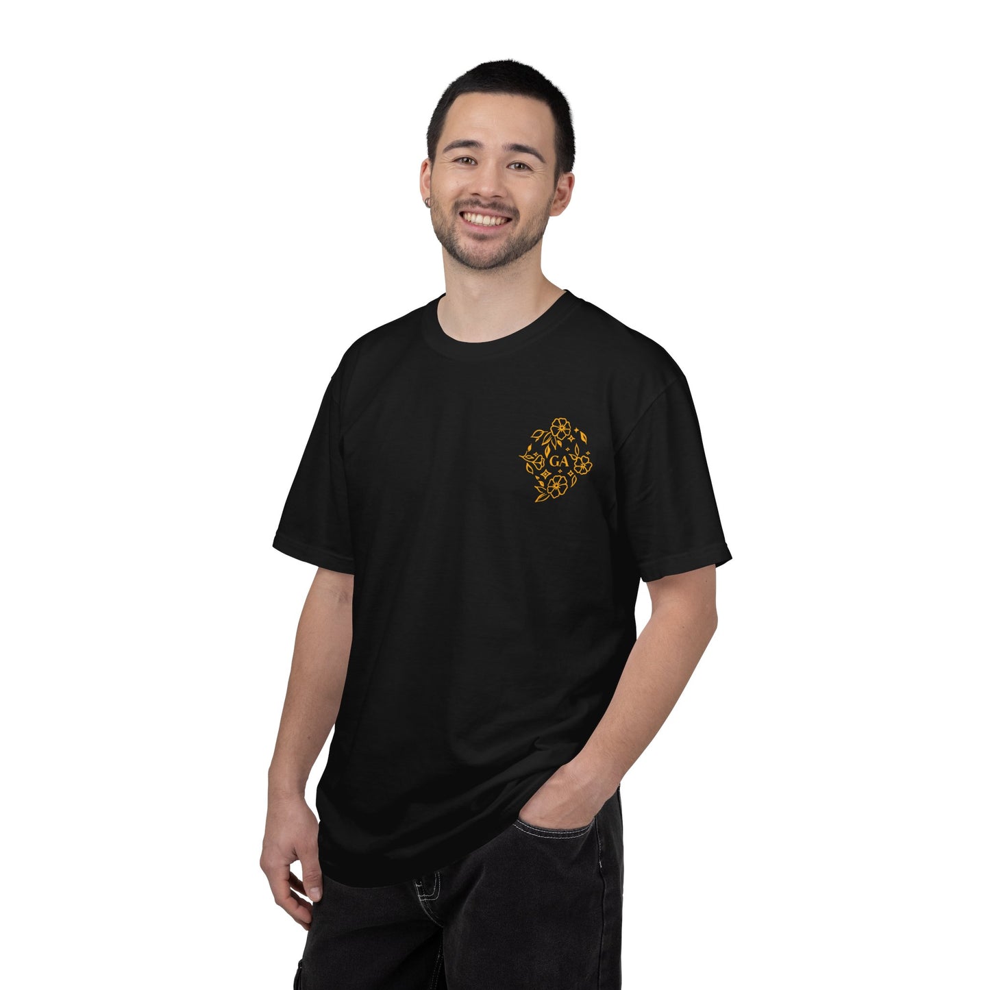 Floral Compass T-Shirt — Minimal Line Tee