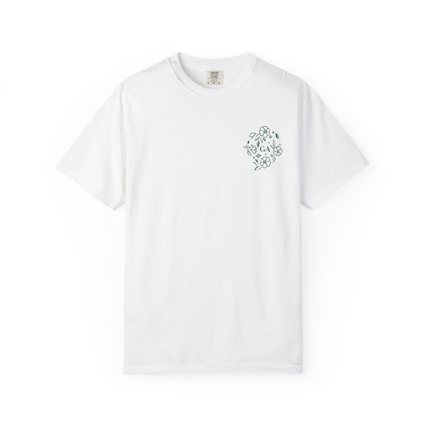 Floral Compass T-Shirt — Minimal Line Tee