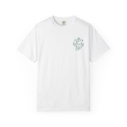 Floral Compass T-Shirt — Minimal Line Tee