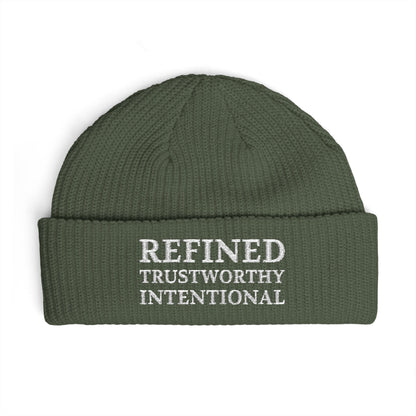 Refined • Trustworthy • Intentional Embroidered Cuff Beanie