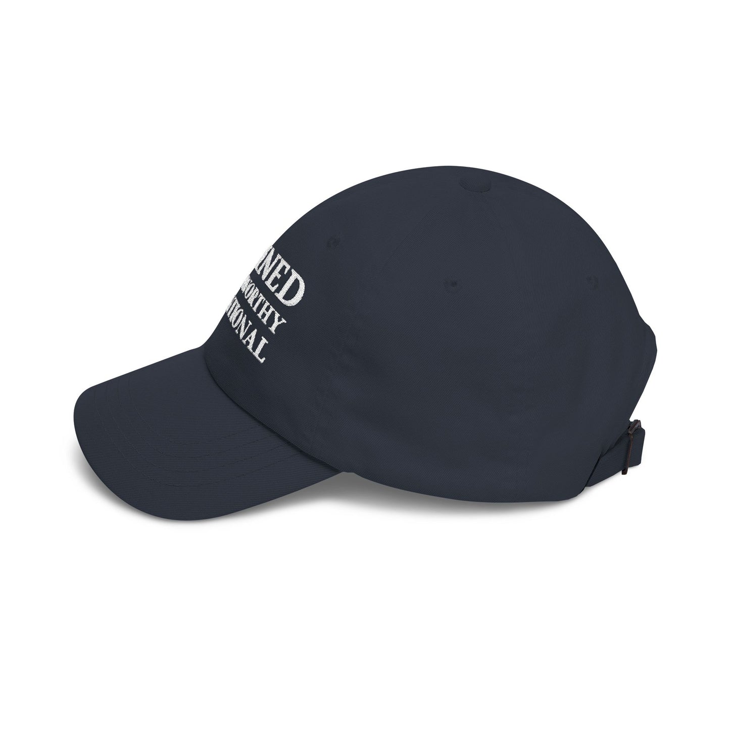 Camo 'Refined Trustworthy Intentional' Dad Cap