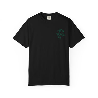 Floral Compass T-Shirt — Minimal Line Tee