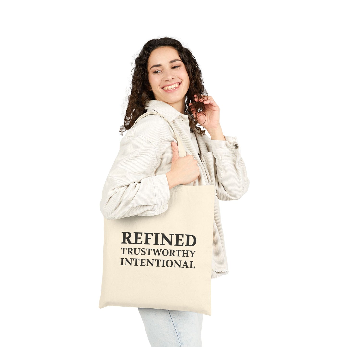 Refined Trustworthy Intentional Canvas Tote — Minimalist Cotton Shopping Bag