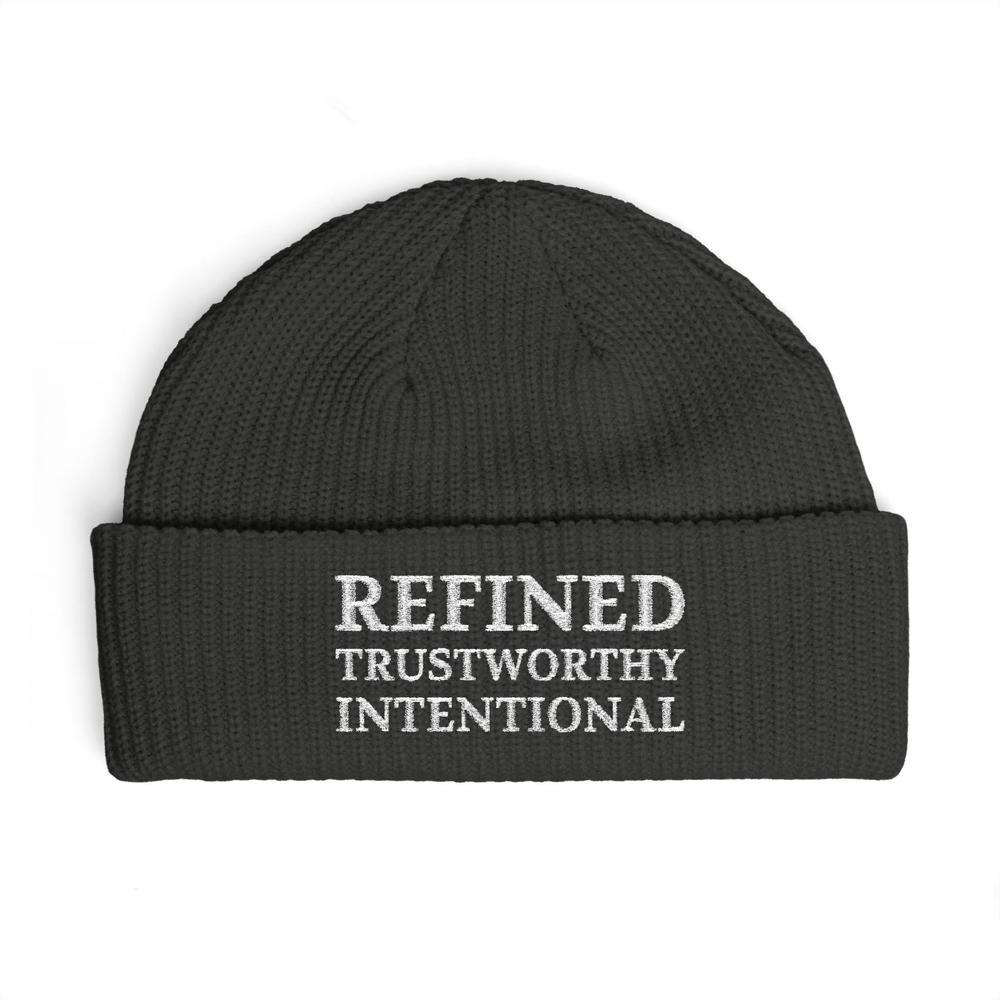 Refined • Trustworthy • Intentional Embroidered Cuff Beanie