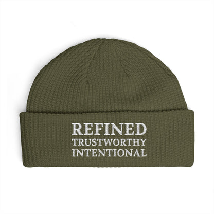Refined • Trustworthy • Intentional Embroidered Cuff Beanie