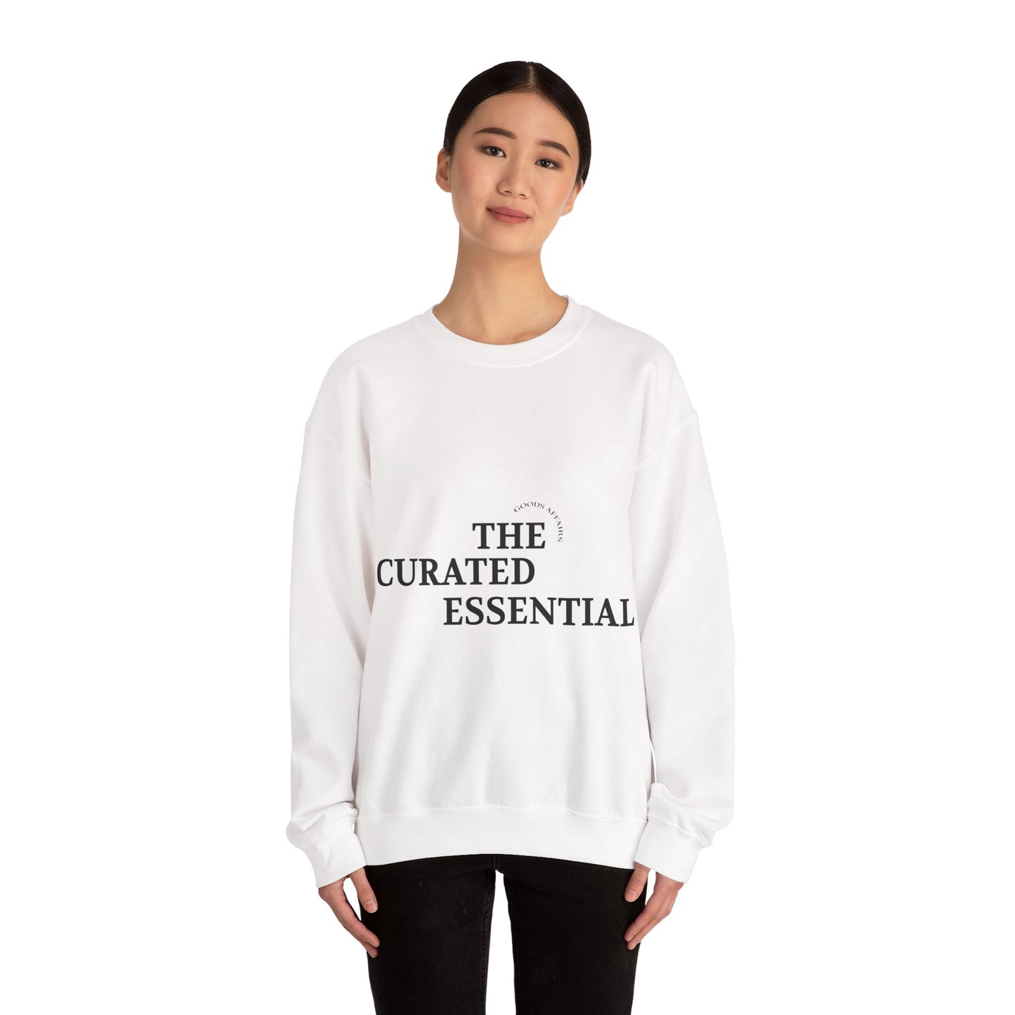 Crewneck Sweatshirt – "The Curated Essential" Minimal Graphic
