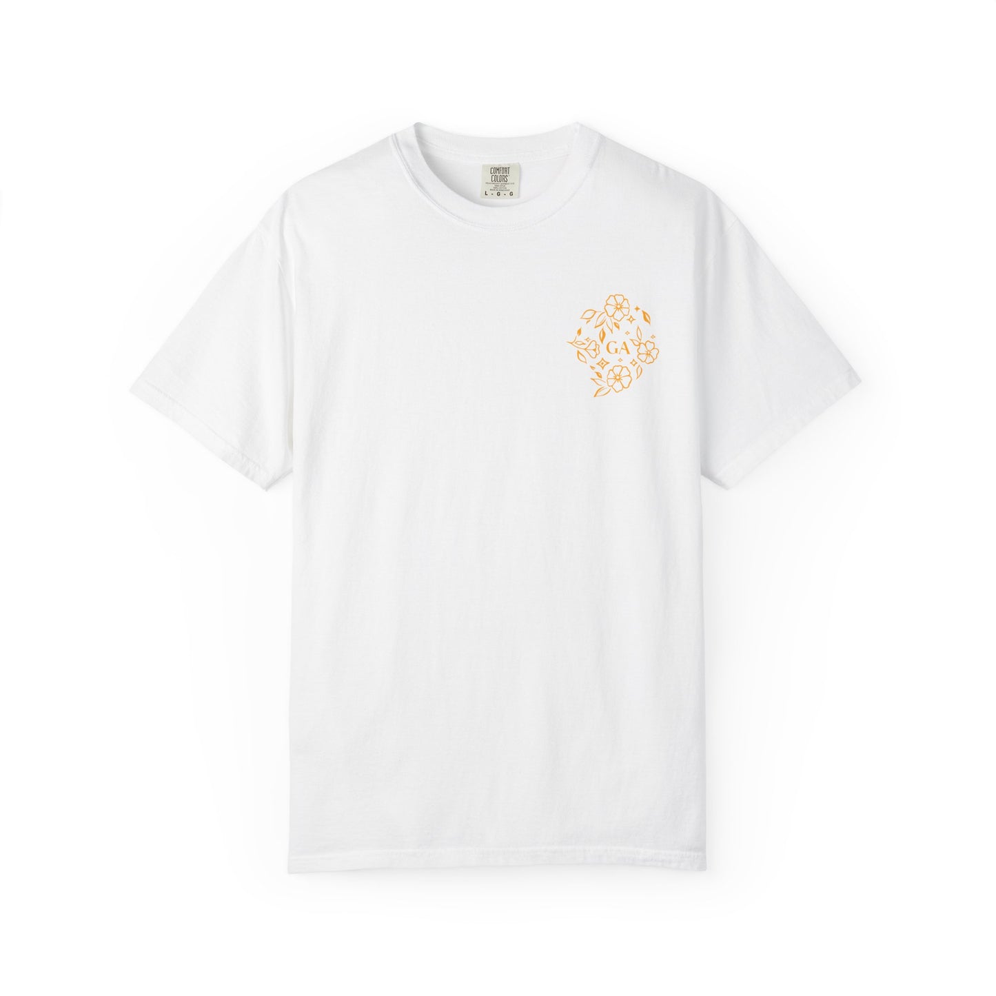 Floral Compass T-Shirt — Minimal Line Tee