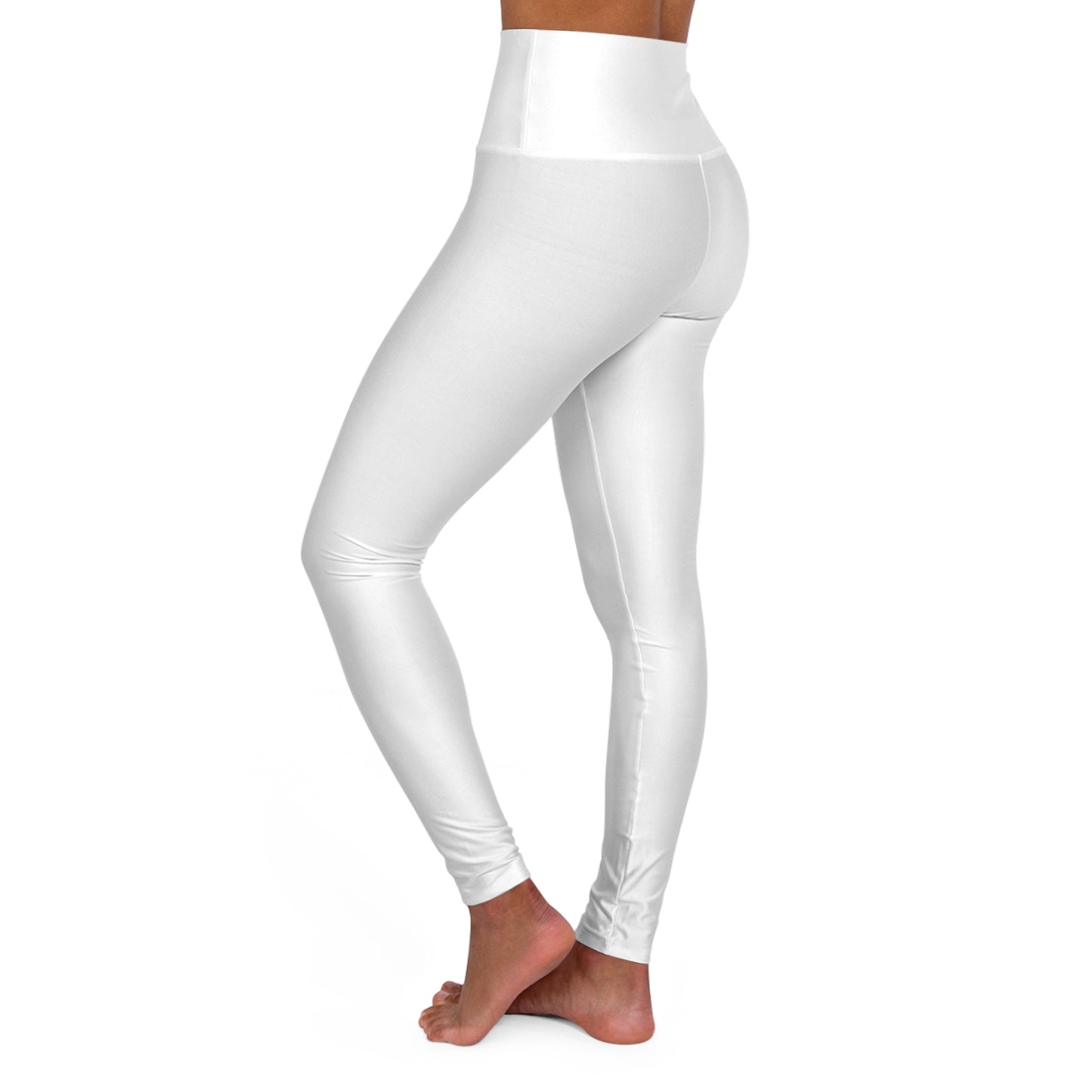 High-Waisted Yoga Leggings — Seamless AOP Activewear
