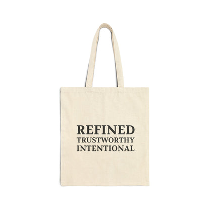 Refined Trustworthy Intentional Canvas Tote — Minimalist Cotton Shopping Bag