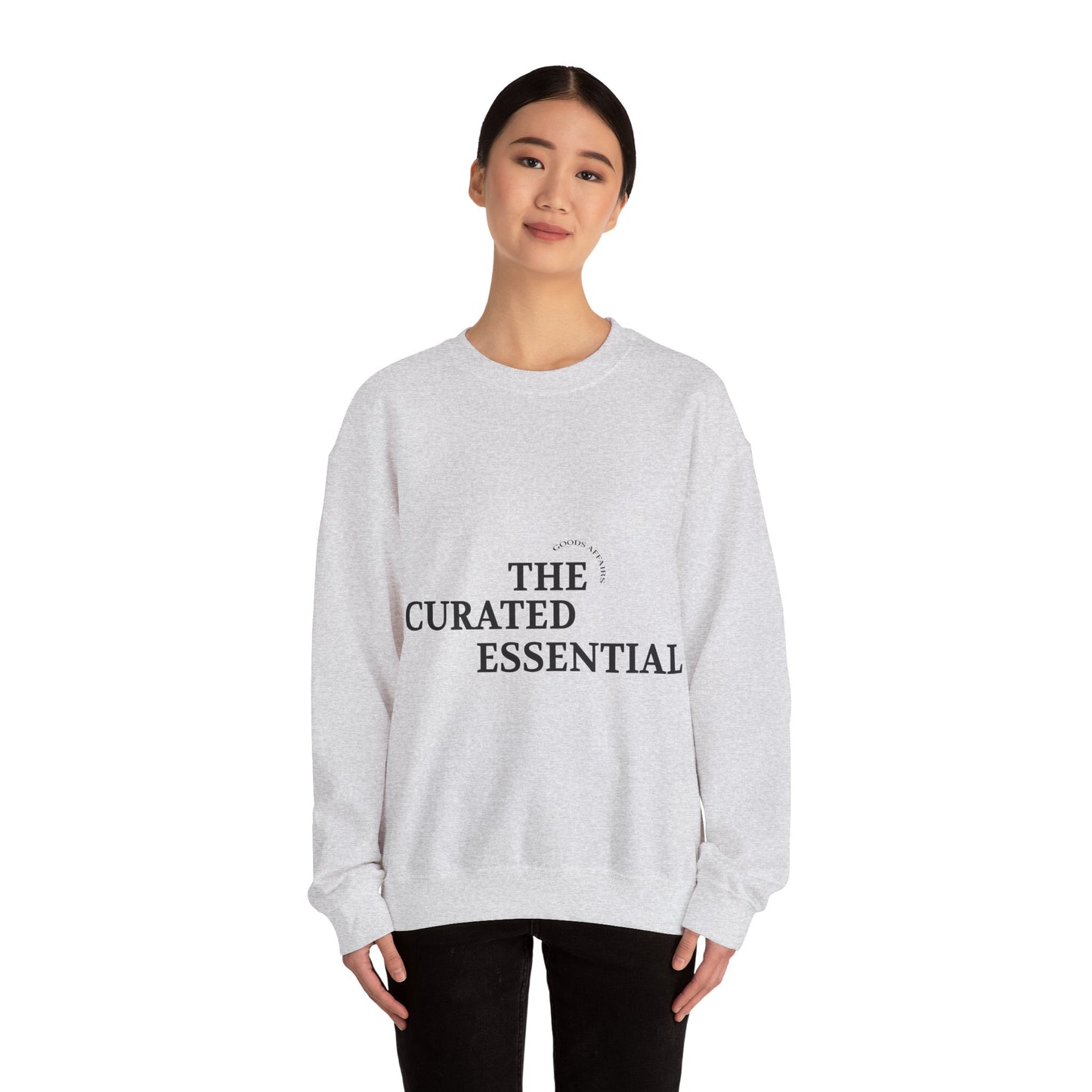 Crewneck Sweatshirt – "The Curated Essential" Minimal Graphic