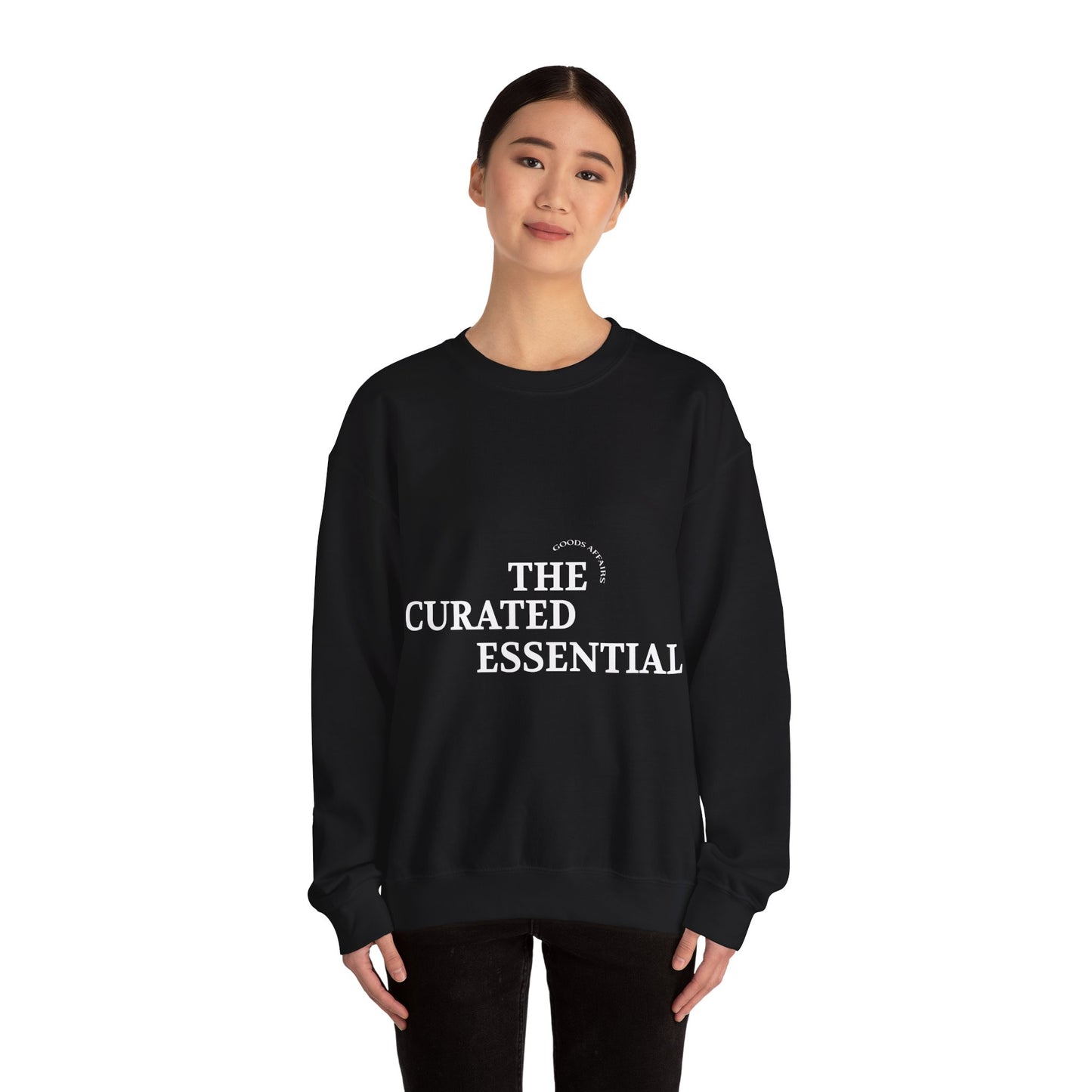 Crewneck Sweatshirt – "The Curated Essential" Minimal Graphic