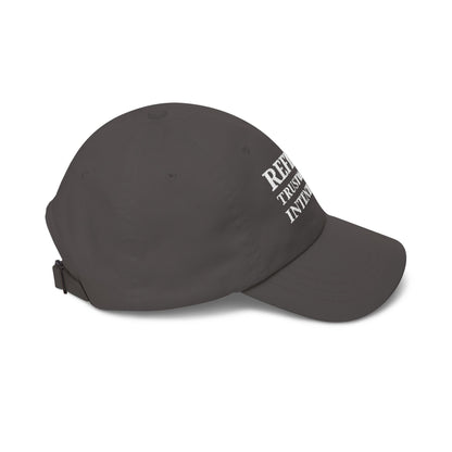 Camo 'Refined Trustworthy Intentional' Dad Cap