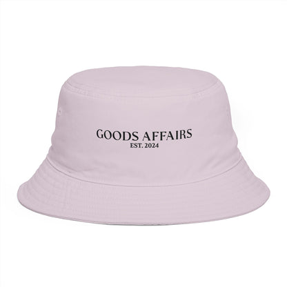 Goods Affairs EST. 2024 Black Embroidered Bucket Hat