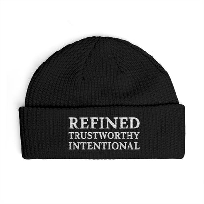 Refined • Trustworthy • Intentional Embroidered Cuff Beanie