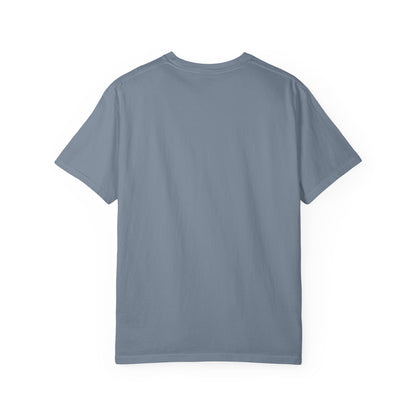 Blooms Pattern Tee — Golden Line Art Square Pattern
